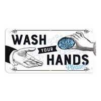 Nostalgic-Art Hanging Sign Wash Your Hands