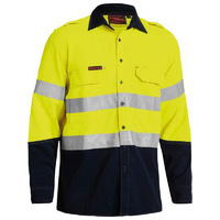 TenCate Tecasafe Plus 700 Taped Hi Vis FR Vented Shirt Orange/Navy Size XS