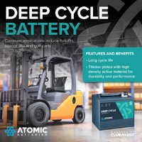 Atomic 225Ah Deep cycle Flooded Battery