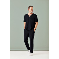 Mens Avery Multi-Pocket Scrub Pant Size M Colour Black