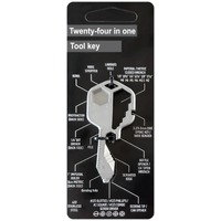 Key Ring Multi Purpose Tool Key Stainless Steel Twin Pack = 2 x 24 - 1