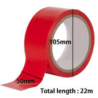 Floor marking tape - red  (pack of 5)