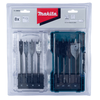 Makita 8 Piece 1/4" Hex Shank Flat Wood Spade Set E-08698