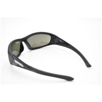 Eyres by Shamir BERCY Matt & Shiny Black Frame Polarised Grey Blue Mirror Lens Safety Glasses