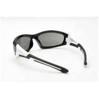 Eyres by Shamir BERCY Matt Black & White Frame Grey Lens Safety Glasses