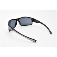 Eyres by Shamir 4EVER Shiny Black & Silver Frame Grey Lens Safety Glasses