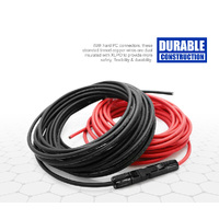 ATEM POWER 2x 10m Extension Cable Wire Connectors Solar Panel to regulator 6mm²