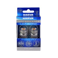 Narva 18230BL 12V T20 W21W Wedge LED Globes 2700K, Twin Pack