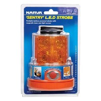 Narva Led Strobe Light Beacon Amber Battery Powered Portable Magnetic New 85320A