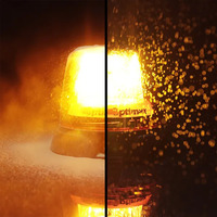 Narva Bolt Mount Base Rotating Amber Optimax LED Warning Light