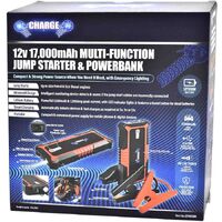 Charge 12V 17,000Mah Multi-Function Jump Starter Powerbank