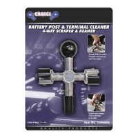 Charge Battery Post Terminal Cleaner 4-Way Scraper Reamer