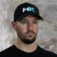 Hardkorr Baseball Cap Snapback, Blue/White Emblem