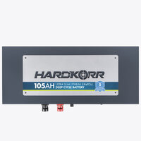 Hardkorr 105Ah Ultra Slim Lithium (Lifepo4) Battery with Bluetooth