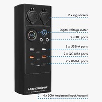 Hardkorr 12V DC Power Distribution Box (Large)