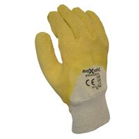 Maxi Yellow Latex Coated Glass Gripper Glove GYL108