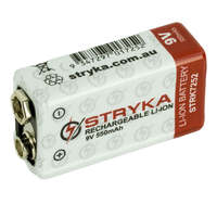Stryka 9V 550mAh Lithium Polymer Rechargeable Battery