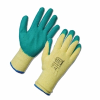 Proch Green Latex Glove #10 Poly Cotton Back HC342DG10