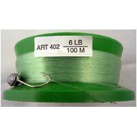 3 x 4 Inch Hand Casters Pre Rigged with 100m of 6lb Mono Fishing Line