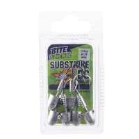 6 Pack of 1/4oz Size 1/0 Bite Science Substrike DC Jigheads with BKK Hooks
