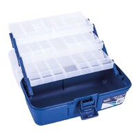 Jarvis Walker 3 Tray Clear Top Fishing Tackle Box - Tackle Storage Box -Tool Box