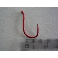 Mustad Big Red Size 1 Qty 12 - 92554npnr - 2x Strong Chemically Sharpened Hooks