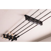 2 x Berkley Twist-Lock Horizontal Fishing Rod Racks-Neatly Stores 4 Fishing Rods