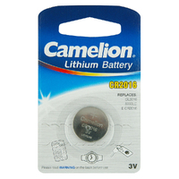 6PK Camelion Lithium Button Cell CR2016 Single Card