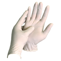 100pc Sabco Disposable Latex Gloves Medium - White