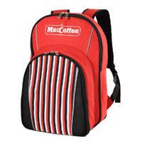 Mac Coffee 2 Person Picnic Bag Set - Red