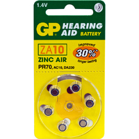 2PK HEARING AID BATTERY, 6 PACK