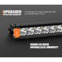 LIGHTFOX Pair 8inch Osram LED Light Pods Spot Beam Driving Light Bar Offroad 4x4