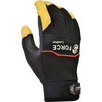 G-Force Mechanics Glove with Leather Palm Medium 6x Pack