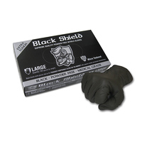 Black Shield Heavy Duty Nitrile Unpowdered Box 100 Medium 10x Pack