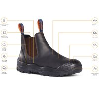 Mongrel Boots Premium Elastic Sided Boot W/ Scuff Cap AU/UK 5 (US 6)