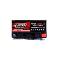 Power AGM 12V 5AH 120CCAs Motorcycle Battery
