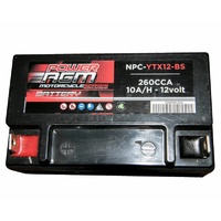 Power AGM 12V 10AH 240CCAs Motorcycle Battery