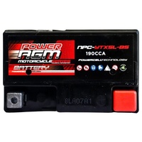 Power AGM 12V 6AH 150CCAs Motorcycle Battery
