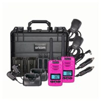Oricom DTXTP600 Pink 5 Watt IP67 Waterproof Handheld UHF CB Radio Trade Pack