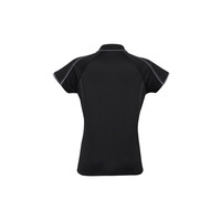 Ladies Blade Polo Black/Silver Grey 6