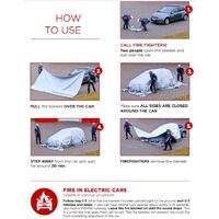 Padtex E-Car 6x8m Fire Blanket with Carry Bag