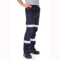 WORKIT Cotton Drill Regular Weight Biomotion Taped Work Pants Navy 102ST