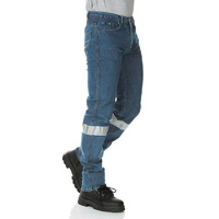 WORKIT Classic Fit Stonewash Stretch Taped Denim Jeans 102ST