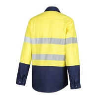 WORKIT Hi-Vis Womens 2 Tone Lightweight Ripstop Breathable Taped Shirt Orange 10