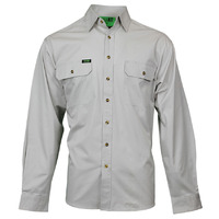 WORKIT Lightweight Full Button Shirt Azure Blue 2XL