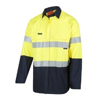 WORKIT Fire Resistant PPE1 FR Inherent 155gsm Lightweight Taped Shirt Orange 2XL