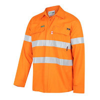 WORKIT PARVOTEX PPE1 FR Inherent 155gsm Ripstop Lightweight Taped Shirt Orange 3XL