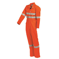 WORKIT  Fire Resistant FR Inherent 215gsm Vented Taped Coverall Orange 102ST