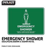 Emergency Shower Sign (PS2CM) 450mm x 300mm Metal