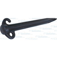 1x Supa Peg Black Polycarbonate Tent Pegs 300mm